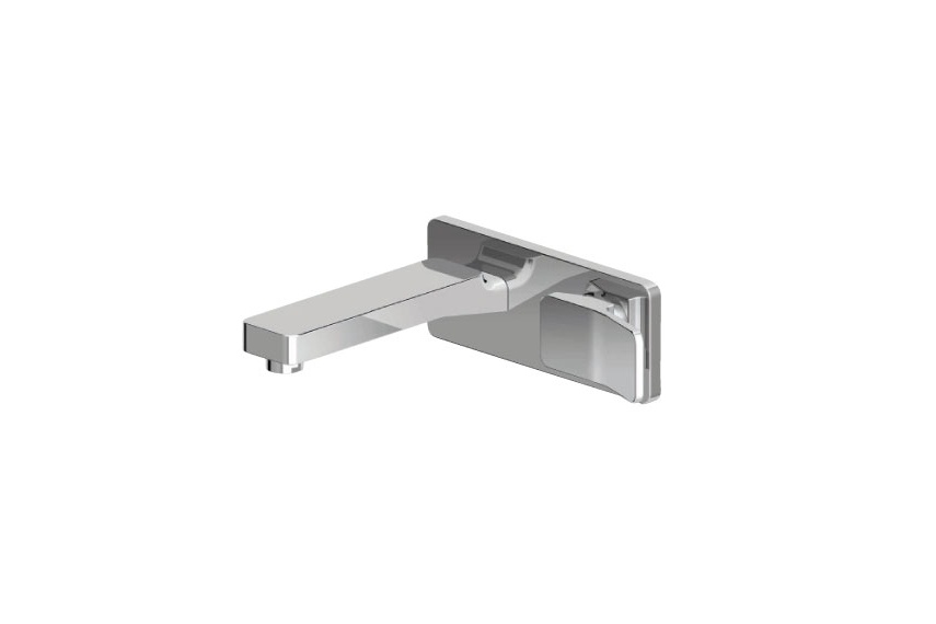 Soft wall mounted basin mixer