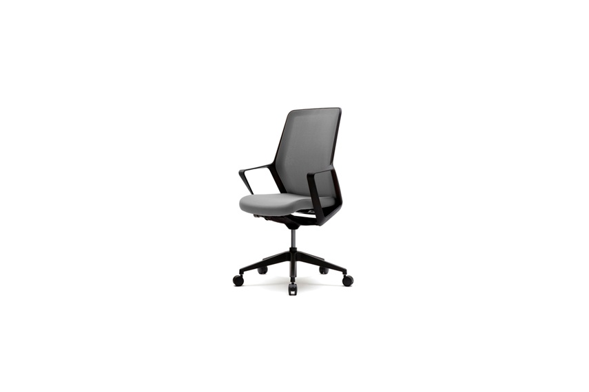 The Flo chair comes in various mesh and fabric colours.
