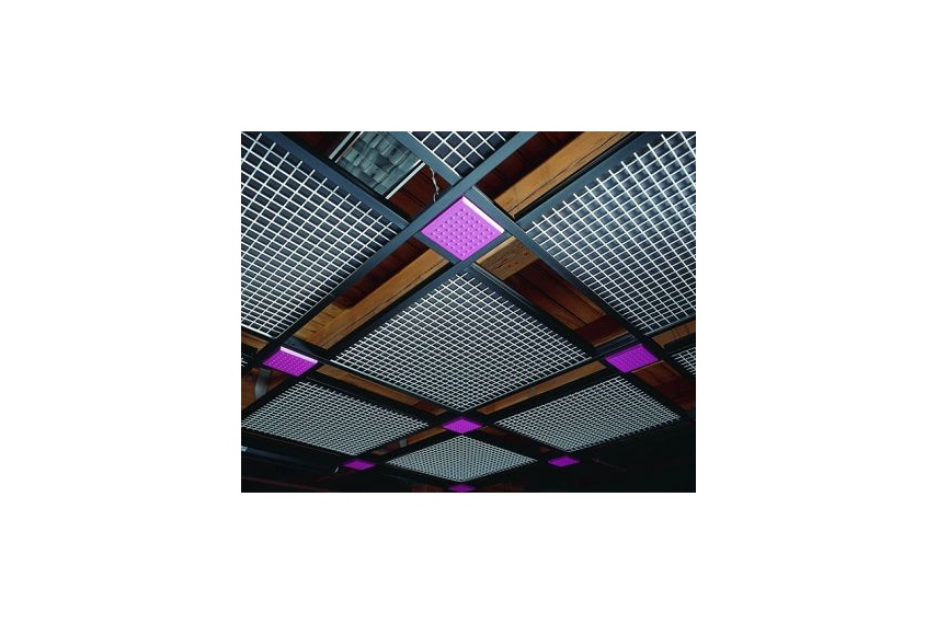 GridWare open cell decorative suspension system is a simple, creative, open-cell suspension system