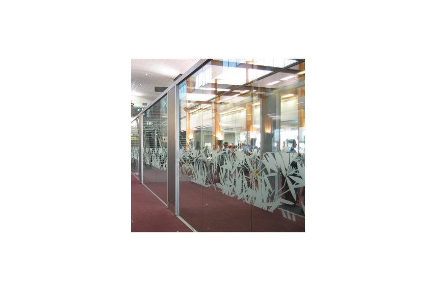 Auckland International Airport 2005 – 3M Frosted crystal film