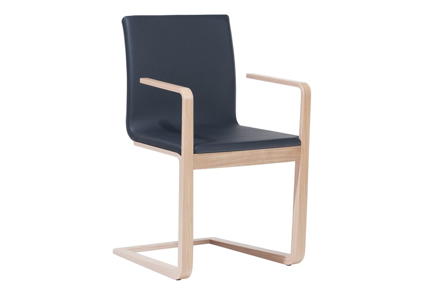 Upholstered Mojo chair.