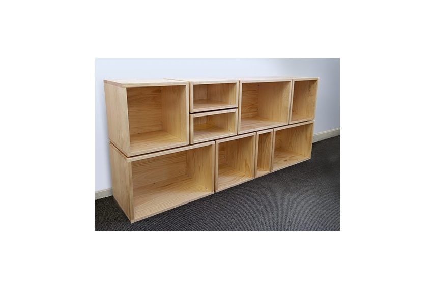 Ecobox with a natural clear lacquer finish
