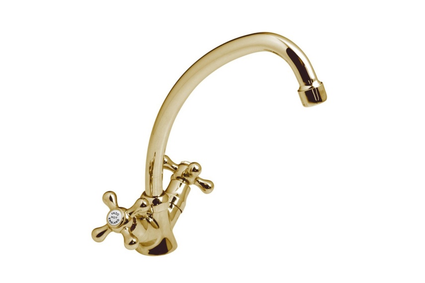 Victoriana gold kitchen mixer.