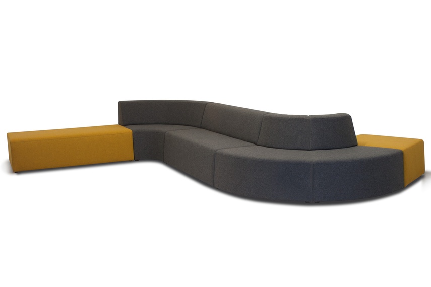 The Pause seating system is ideal for public and commercial spaces, waiting or break-out areas.