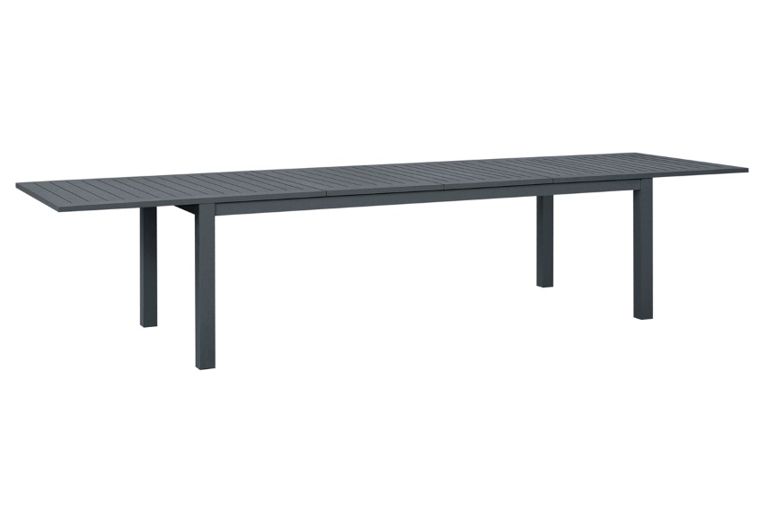 Miami outdoor extending dining table 198-305x104 aluminum