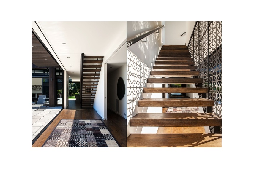 Bespoke, mild steel screens created by Powersurge for a Mission Bay, Auckland, house