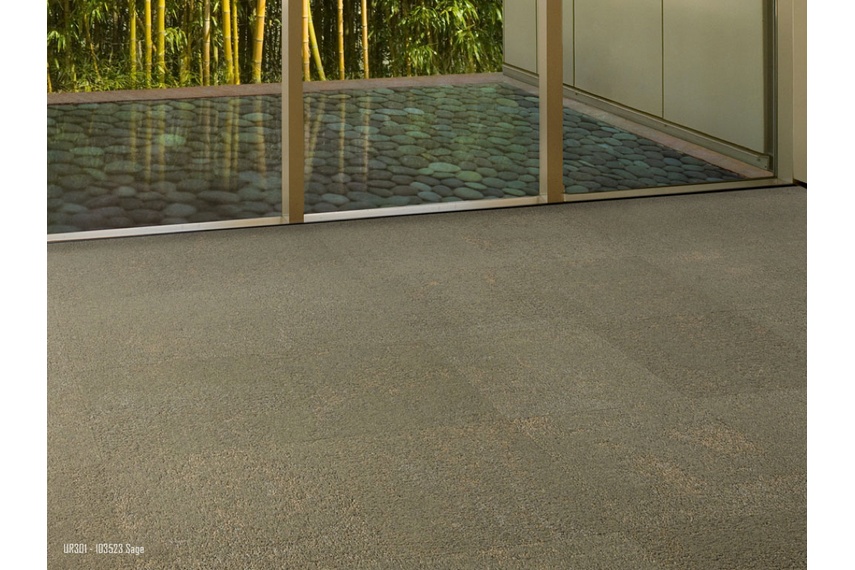 Urban Retreat Three carpet tile – Sage.