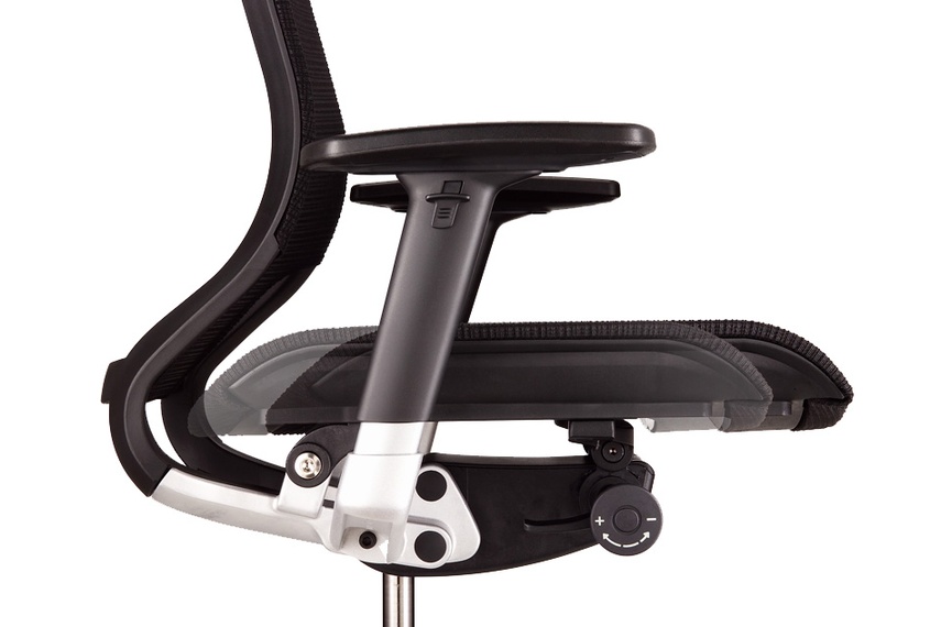 Seat slider, cushion and mesh seating