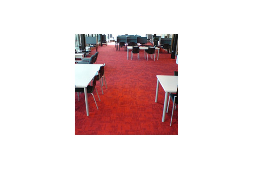 Colour palette features 36 carpet colours ranging from corporate neutrals to saturated tones