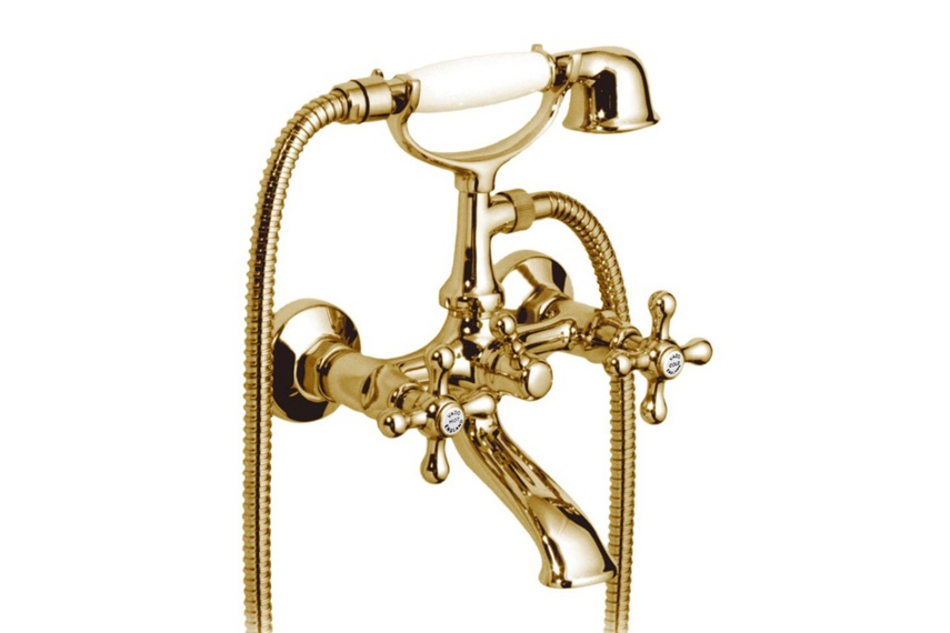 Victoriana gold bath mixer.