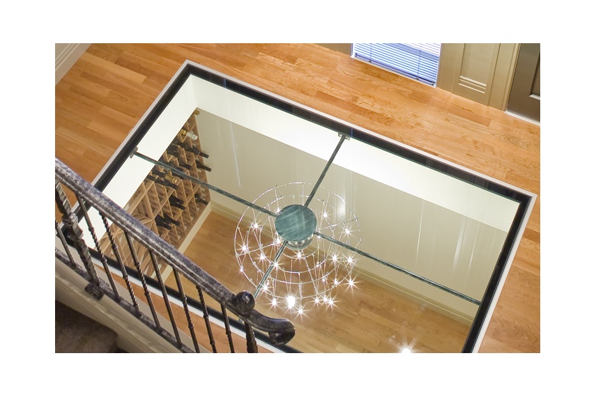 In-floor feature panels make a statement in any house