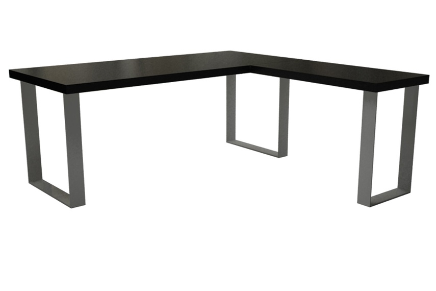 Ebony desk and return