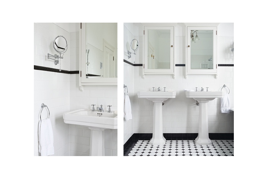 Perrin & Rowe Art Deco 630mm basin and pedestal