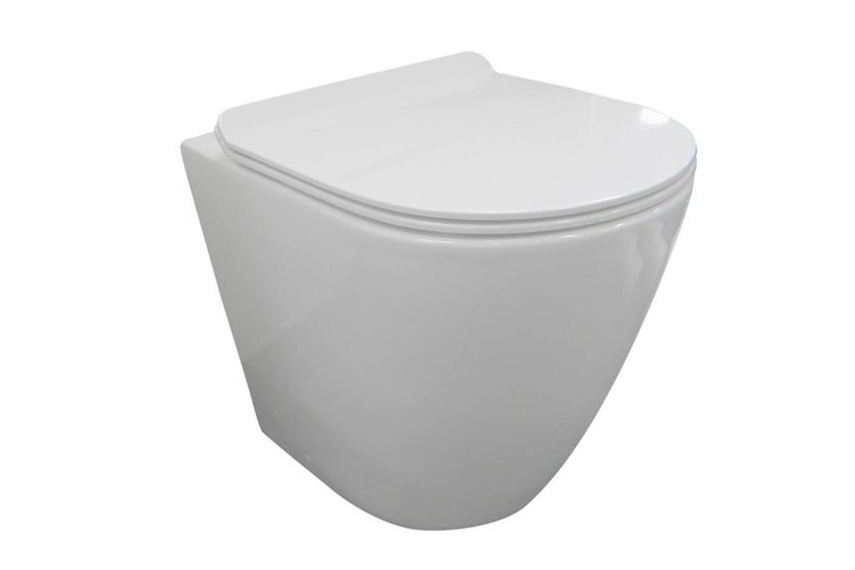 Ellisse back-to-wall pan.