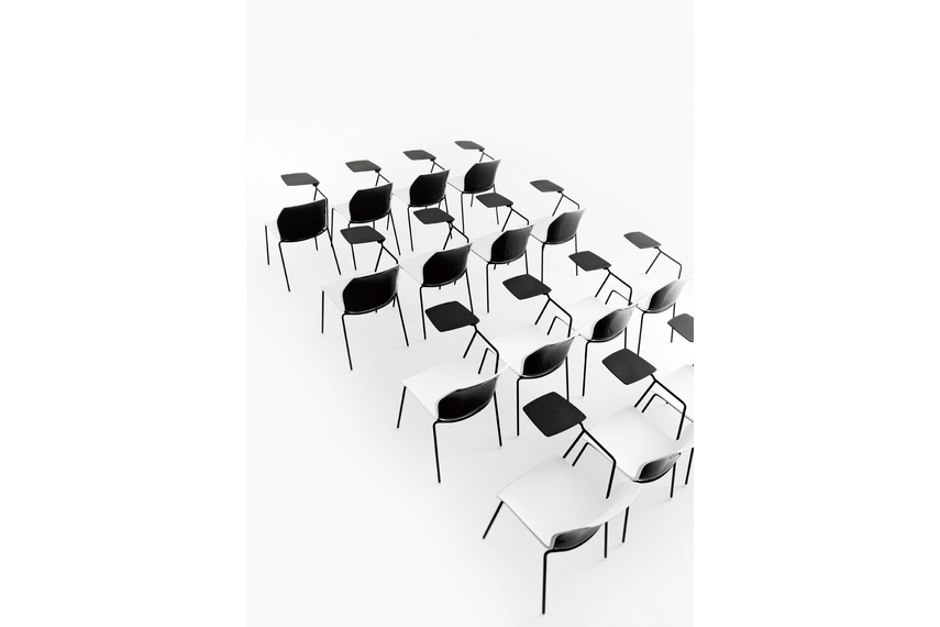 Kalea 4 leg chair in black.