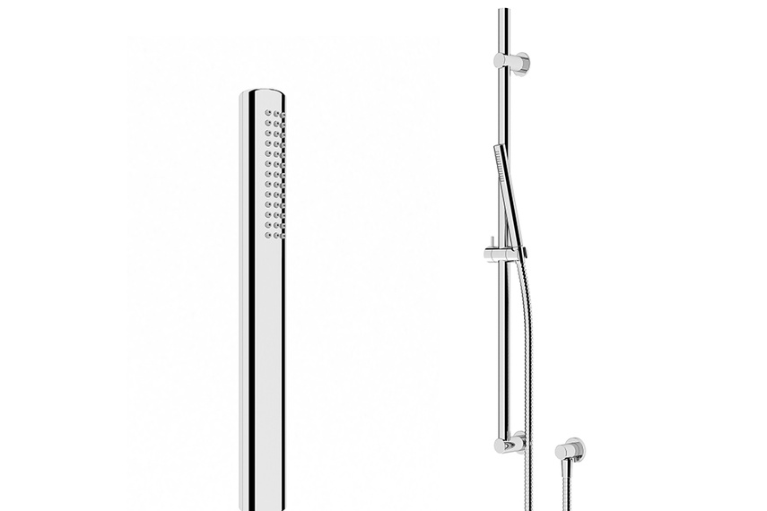 Shower mixer exposed inlet.