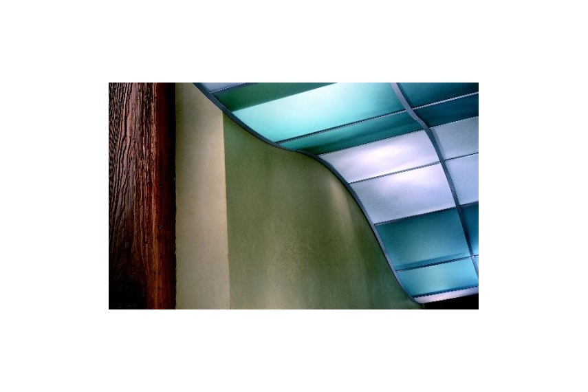 Translucents™ luminous Infill panels lay easily into standard USG systems for translucent look