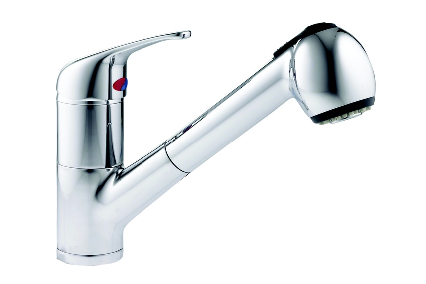 Edge pull-out spray mixer.