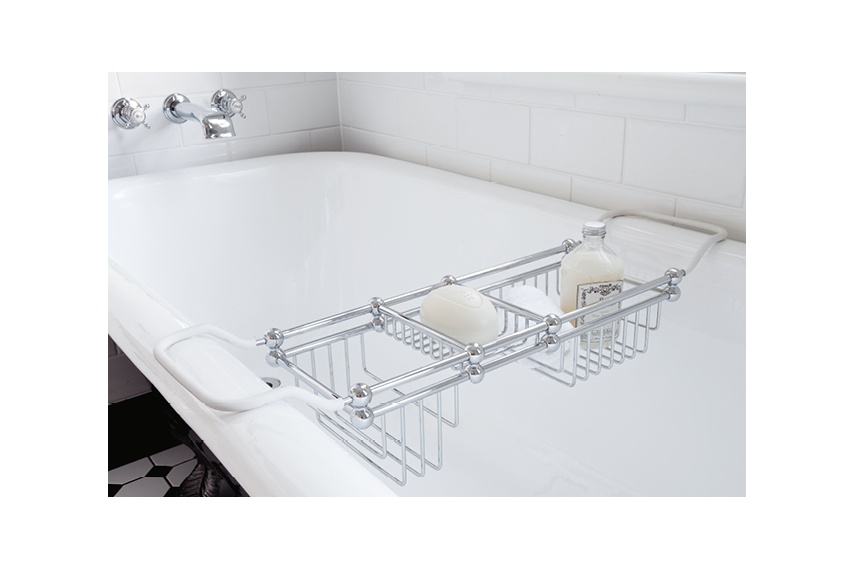 Perrin & Rowe bathrack with reach of up to 810mm across bath