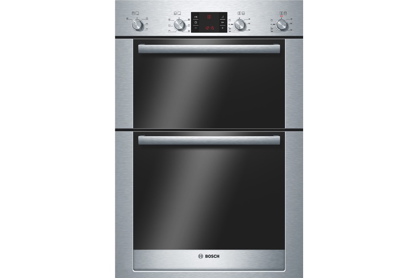 Built-in 60cm double oven.