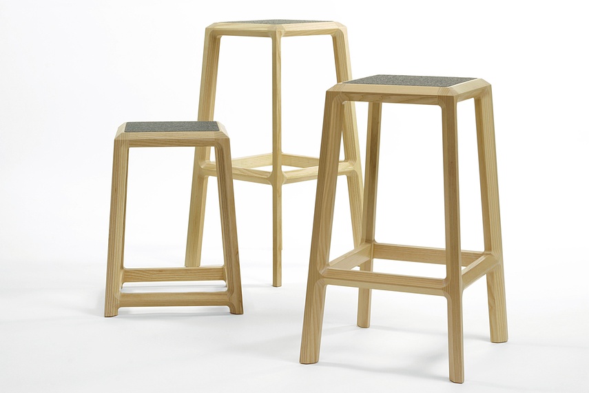 Collection of Chamfer stools.
