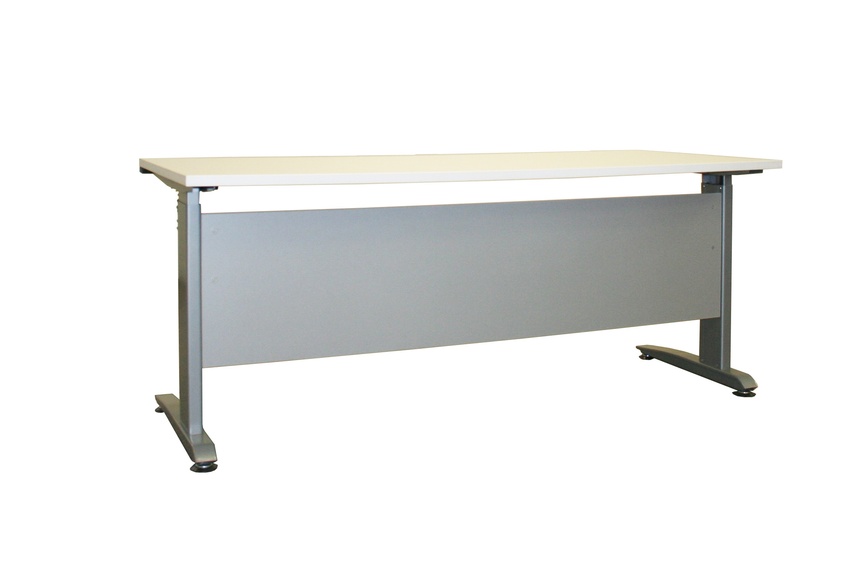 The desk is available in a range of sizes, from 690cm-1210mm