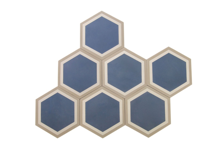 Tiles are 20 x 23cm and thickness is 13mm.