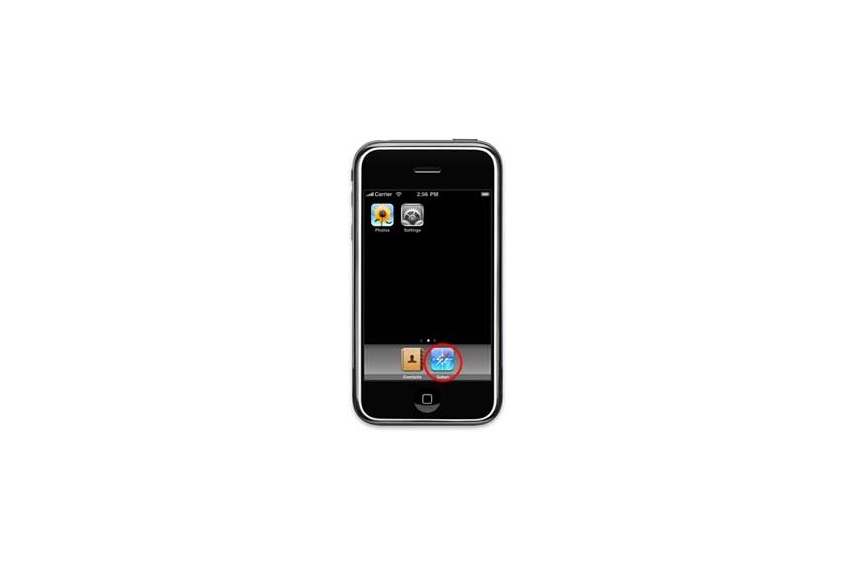 Open Safari on iPhone or iPod Touch