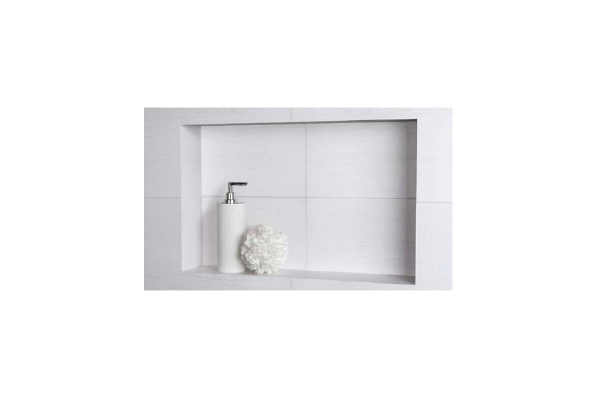 Profinish recess tile shelf.
