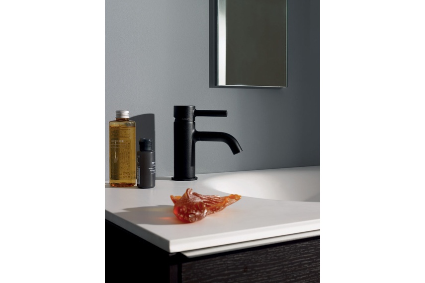 Pan black basin mixer.