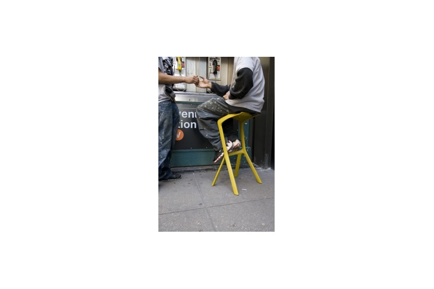 Miura stackable stool by Plank