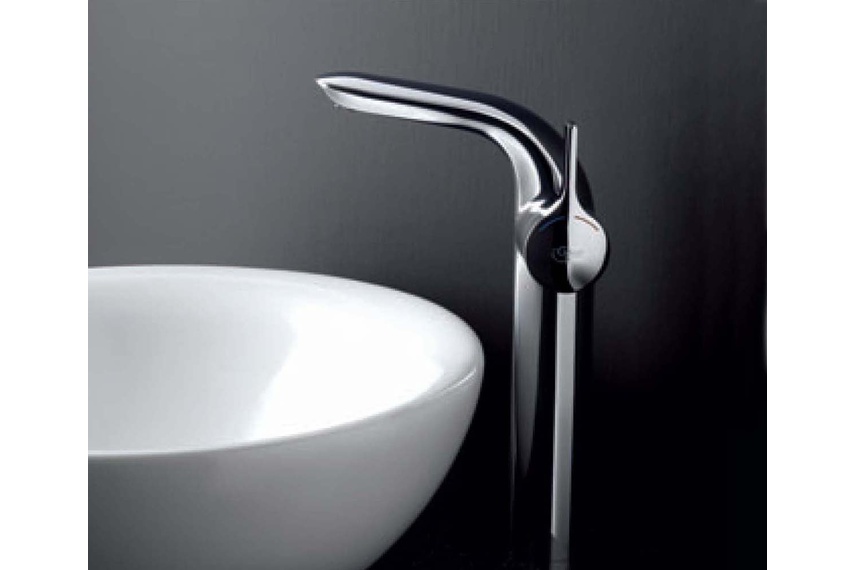 Melange extended-height basin mixer.