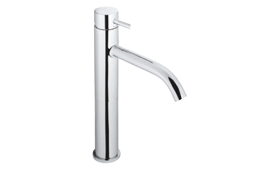 Solo extended-height basin mixer.