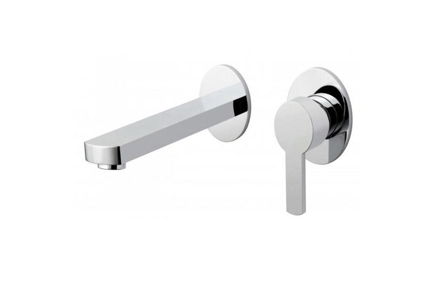 Soho wall-mounted basin mixer.