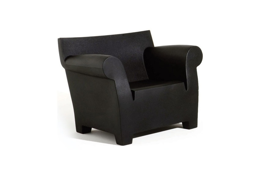 The chunky yet lightweight form of Philippe Starck's Bubble Club Sofa