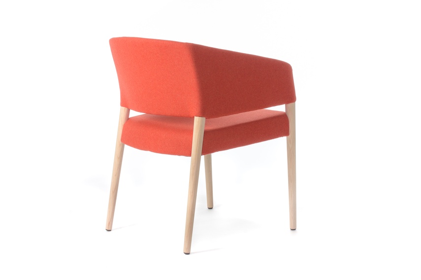 Marcela chair in red.