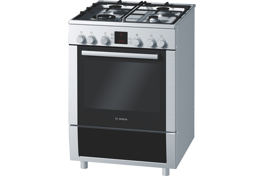 Stainless steel 60cm freestanding oven.