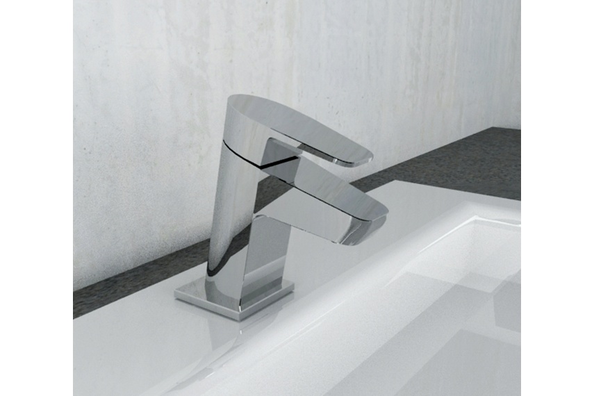 Elliptic basin mixer