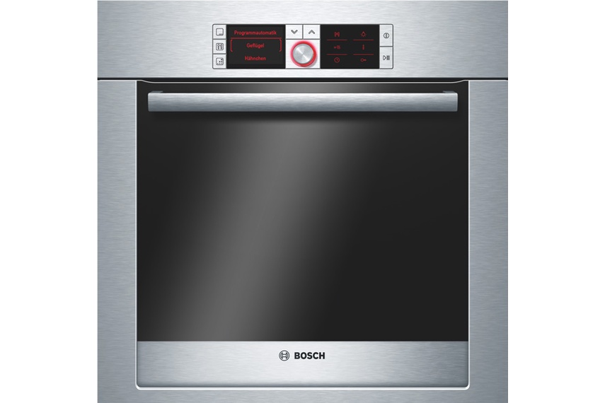 Stainless steel 60cm single oven.