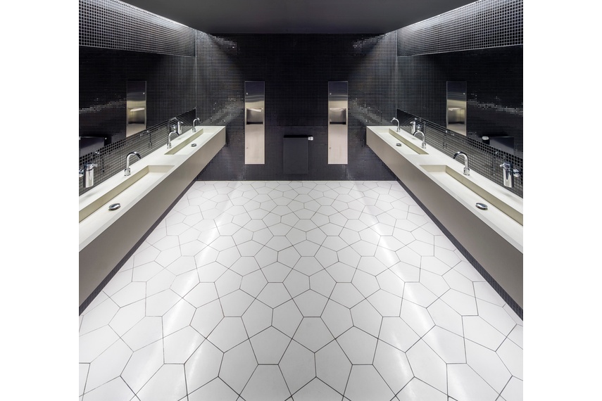 Szczecin by huguet floor tiles can be used in bathrooms.