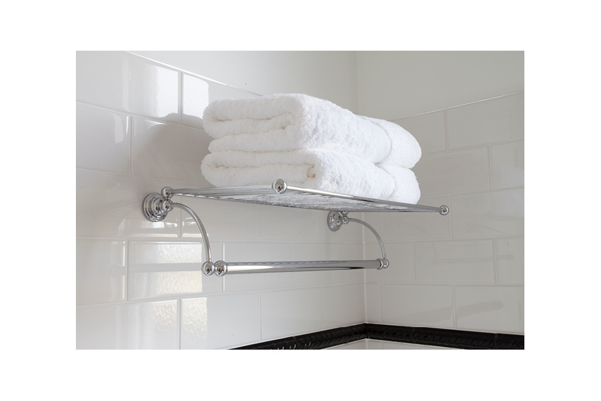 Perrin & Rowe towel rack is perfect for residential or hotel bathrooms