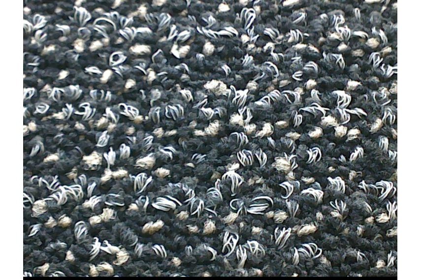 Entry Level walk-off mat carpet tile- black, close up