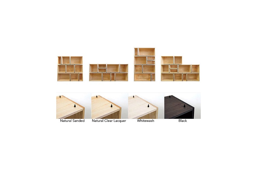 Ecobox is available in four complementary sizes which stack vertically or horizontally