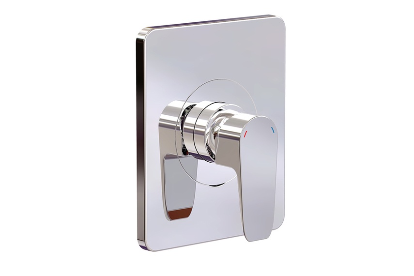 Elliptic shower mixer.