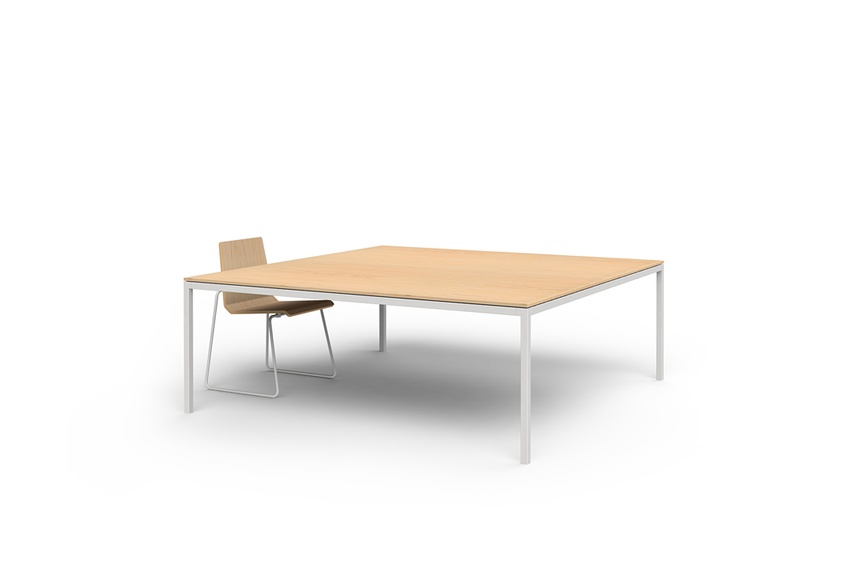 The table comes in a range of sizes and finishes