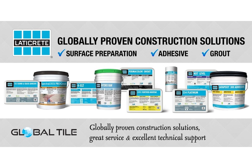 LATICRETE innovative tile and stone installation systems by Global Tile