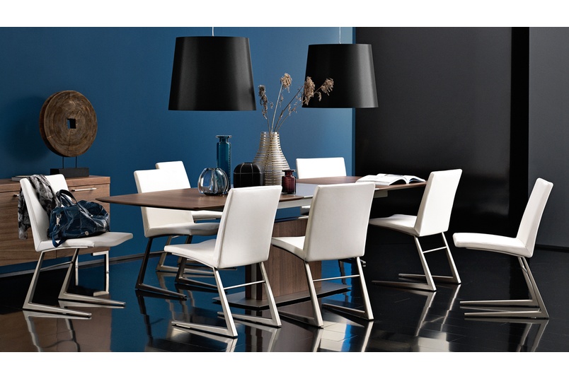Extendable Dining Table By Boconcept Selector Extendable Dining Table Supplier Boconcept Walnut Veneer Brushed Steel Lacquered